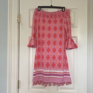 Cabana Life off the shoulder dress XS